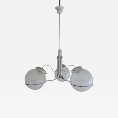 Gino Sarfatti Italian Chandelier Pendant Light Murano Glass Attributed to Gino Sarfatti 1970s