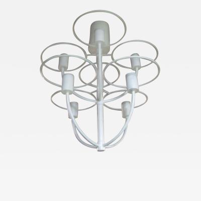 Gino Sarfatti Italian Mid Century Modern Chandelier Attributed to Gino Sarfatti