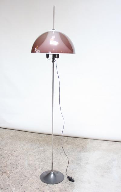Gino Sarfatti Italian Modern Adjustable Floor Lamp Attributed to Gino Sarfatti