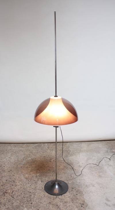Gino Sarfatti Italian Modern Adjustable Floor Lamp Attributed to Gino Sarfatti
