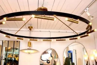 Gino Sarfatti Large Gino Sarfatti chandelier 169cm diameter