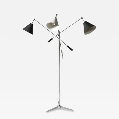 Gino Sarfatti Mid Century Modernist Triennale Floor Lamp by Gino Sarfartti for Arredoluce