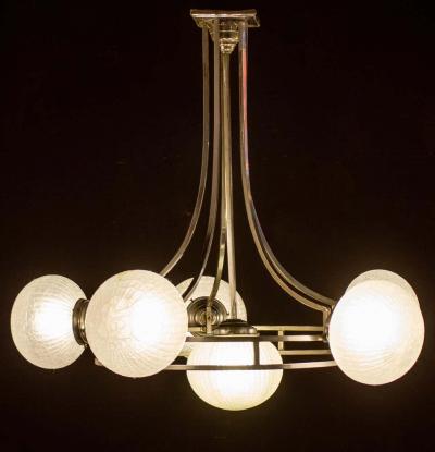 Gino Sarfatti Midcentury Gino Sarfatti Chrome Murano Glass Chandelier 1960