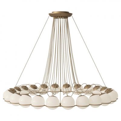 Gino Sarfatti Monumental Gino Sarfatti Model 2109 24 14 Chandelier in Black