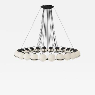 Gino Sarfatti Monumental Gino Sarfatti Model 2109 24 14 Chandelier in Black