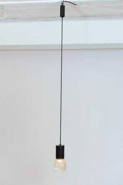 Gino Sarfatti Pair of Gino Sarfatti Murano Pendant Lights circa 1960