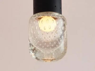 Gino Sarfatti Pendant Light by Gino Sarfatti with Seguso Glass circa 1960
