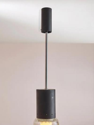 Gino Sarfatti Pendant Light by Gino Sarfatti with Seguso Glass circa 1960