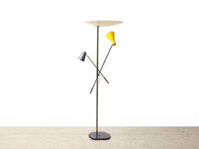 Gino Sarfatti Rare Model 1050 2 Floor Lamp by Gino Sarfatti for Arredoluce