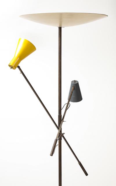 Gino Sarfatti Rare Model 1050 2 Floor Lamp by Gino Sarfatti for Arredoluce