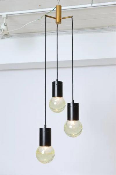Gino Sarfatti Sarfatti Chandelier for Seguso with Three Globes circa 1960