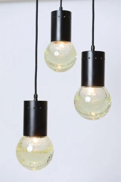 Gino Sarfatti Sarfatti Chandelier for Seguso with Three Globes circa 1960