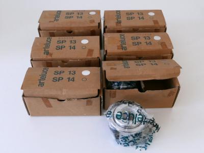 Gino Sarfatti Set of 12 Gino Sarfatti Recessed Ceiling Lights SP 13 for Arteluce Italy 1970s