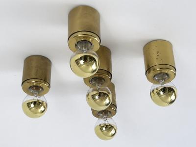 Gino Sarfatti Set of Five Gino Sarfatti Ceiling Lamps or Sconces SP 14 Arteluce Italy 1960s