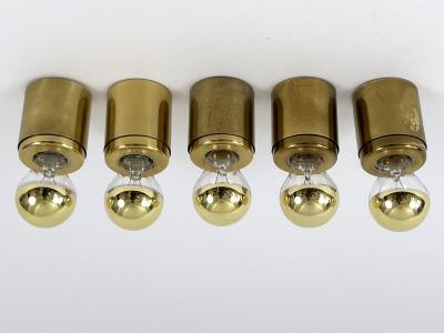 Gino Sarfatti Set of Five Gino Sarfatti Ceiling Lamps or Sconces SP 14 Arteluce Italy 1960s