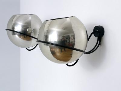 Gino Sarfatti Set of Two Spherical Sconces Model 232 G by Gino Sarfatti fo Arteluce Italy 1961