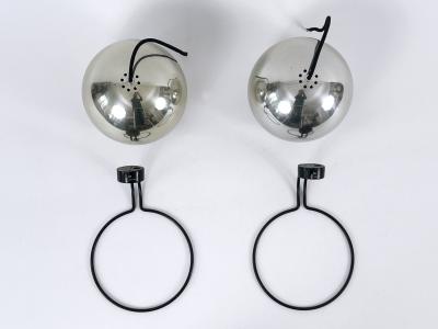Gino Sarfatti Set of Two Spherical Sconces Model 232 G by Gino Sarfatti fo Arteluce Italy 1961