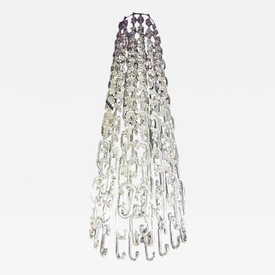 Gino Vistosi 8 ft Chain Link Murano Glass Chandelier by Gino Vistosi