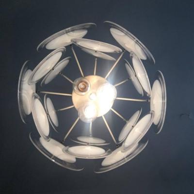 Gino Vistosi Charming Murano Disc Chandelier by Vistosi 1960s