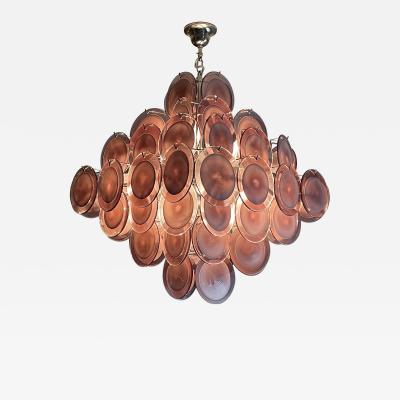 Gino Vistosi Murano Glass Disc Chandelier