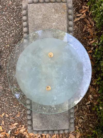 Gino Vistosi Pair of Murano Glass and Brass Sconces By Gino Vistosi