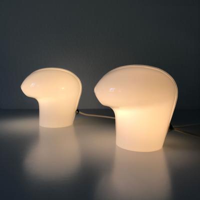 Gino Vistosi Set of Two Exceptional Table Lamps by Gino Vistosi for Vistosi Murano 1970s