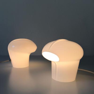 Gino Vistosi Set of Two Exceptional Table Lamps by Gino Vistosi for Vistosi Murano 1970s