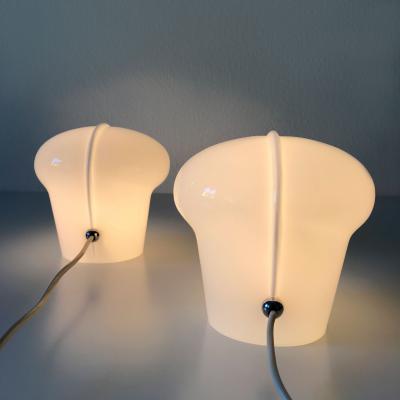 Gino Vistosi Set of Two Exceptional Table Lamps by Gino Vistosi for Vistosi Murano 1970s