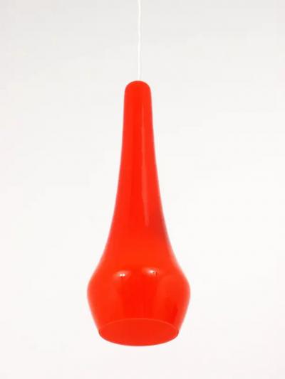 Gino Vistosi Two Gino Vistosi Murano Glass Mid Century Pendant Lamps Italy 1950s