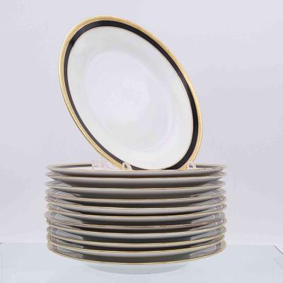 Ginori Set of Twelve Large Plates Italy circa 1920