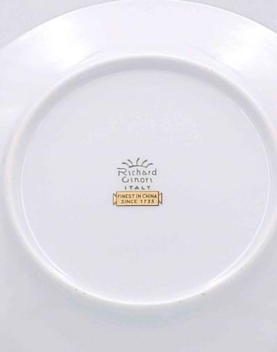 Ginori Set of Twelve Large Plates Italy circa 1920