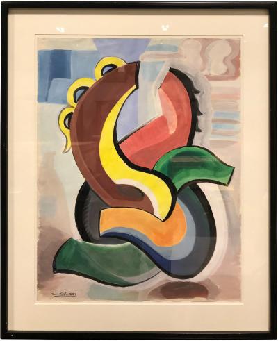 Gio Colucci COLORFUL ABSTRACT GOUACHE BY GIO COLUCCI