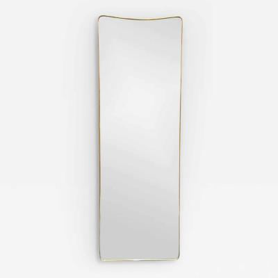 Gio Ponti - 1950'S LONG FLOOR MIRROR IN AGED BRASS ATTRIBUTED TO GIO ...