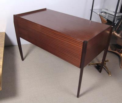 Gio Ponti 1950s mahogany desk attributed to Gio Ponti