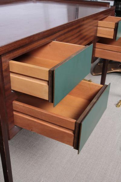 Gio Ponti 1950s mahogany desk attributed to Gio Ponti