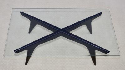 Gio Ponti 1960s Gio Ponti Style Modernist Ebonized Mahogany Italian Coffee Table