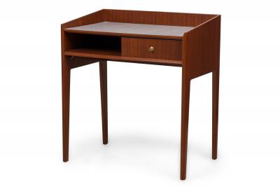 Gio Ponti 2 Mid Century Italian Mahogany and Formica Desk Style of Gio Ponti 