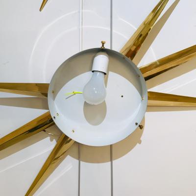 Gio Ponti A Pair of Starburst Sconces in the style of Gio Ponti