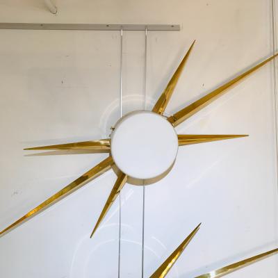 Gio Ponti A Pair of Starburst Sconces in the style of Gio Ponti