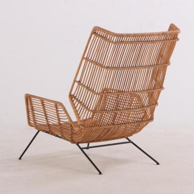 Gio Ponti An Italian rattan lounge chair in the manner of Gio Ponti C 1960 
