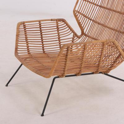 Gio Ponti An Italian rattan lounge chair in the manner of Gio Ponti C 1960 