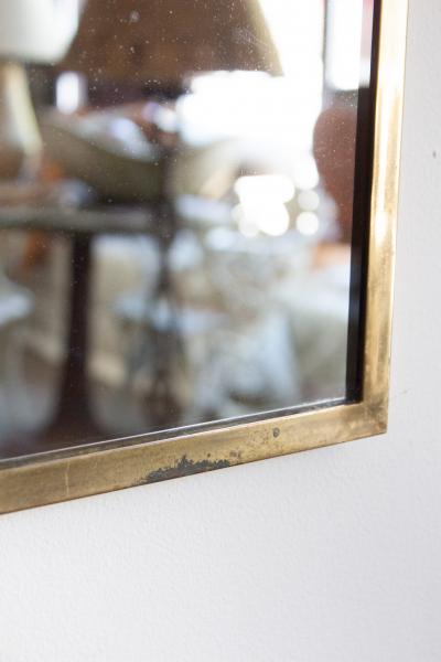 Gio Ponti Brass Cathedral Arch Mirror Italy 1950s