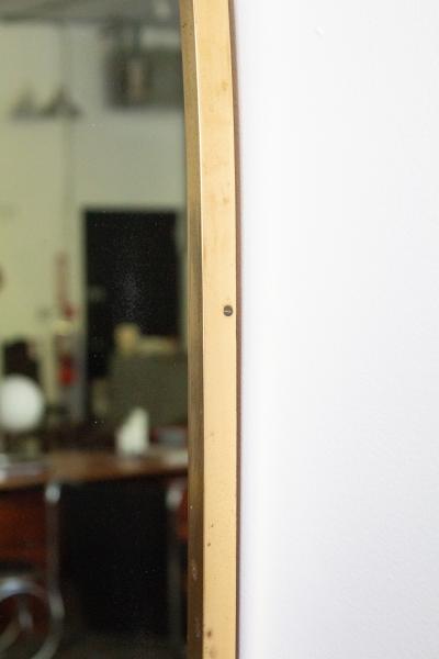 Gio Ponti Brass Cathedral Arch Mirror Italy 1950s