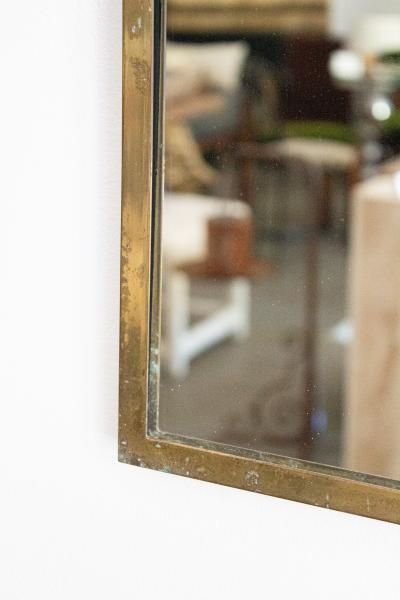 Gio Ponti Brass Cathedral Arch Mirror Italy 1950s