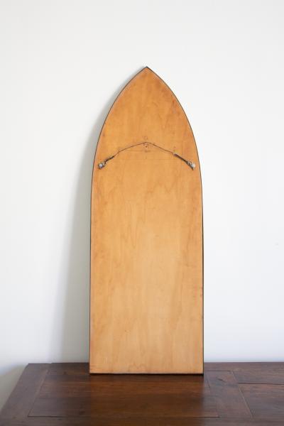 Gio Ponti Brass Cathedral Arch Mirror Italy 1950s