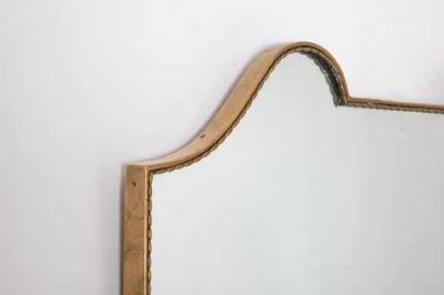 Gio Ponti Brass Shield Mirror