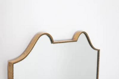 Gio Ponti Brass Shield Mirror