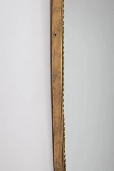 Gio Ponti Brass Shield Mirror