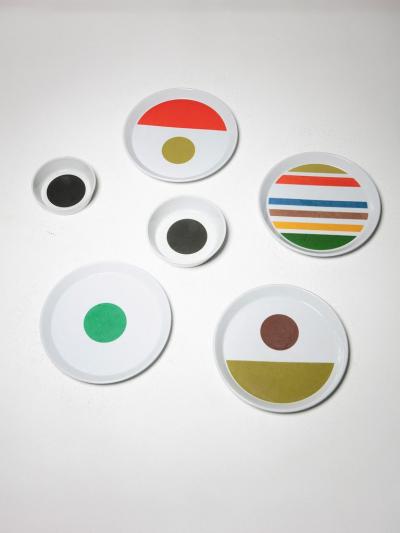 Gio Ponti Ceramic Plates by Gio Ponti for Ceramica Franco Pozzi
