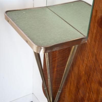 Gio Ponti Coat stand in the style of Gi Ponti 1950s brass and briarwood